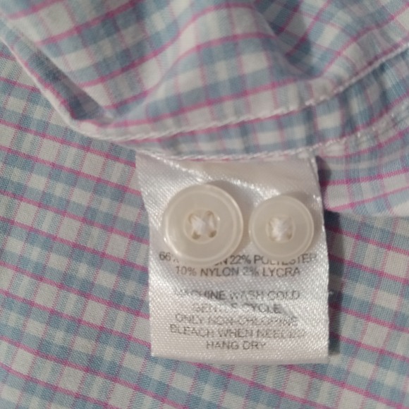 Untuckit Long Sleeve Slim Fit Button Up Stretch Men's Large Pink/Red Check - Picture 4 of 6